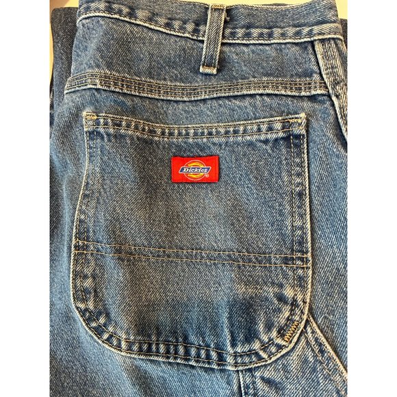 Vintage 90s Dickies Relaxed Fit Carpenter Denim Jeans 34 X 32 Cotton Straight - Picture 7 of 7